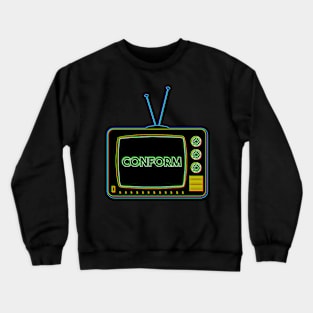 Retro TV | Conform | Pop Art Crewneck Sweatshirt